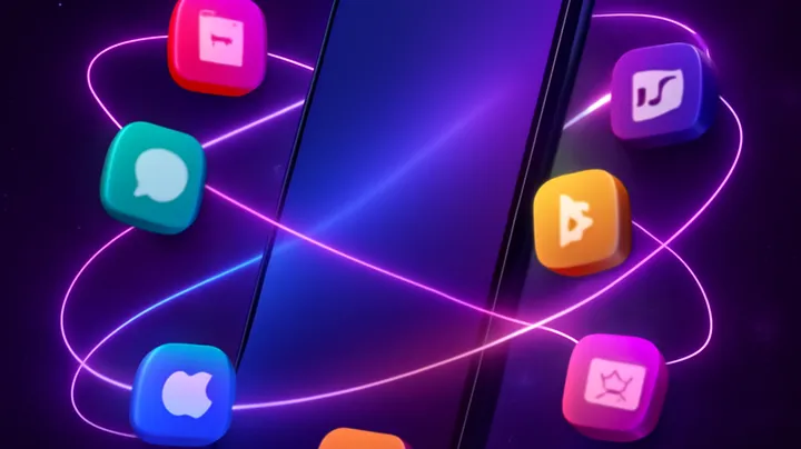 88FA COM Sleek smartphone floating in space